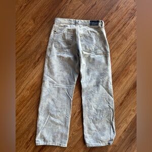 Floral Lrint Low rose wide legged Jeans Size 28W